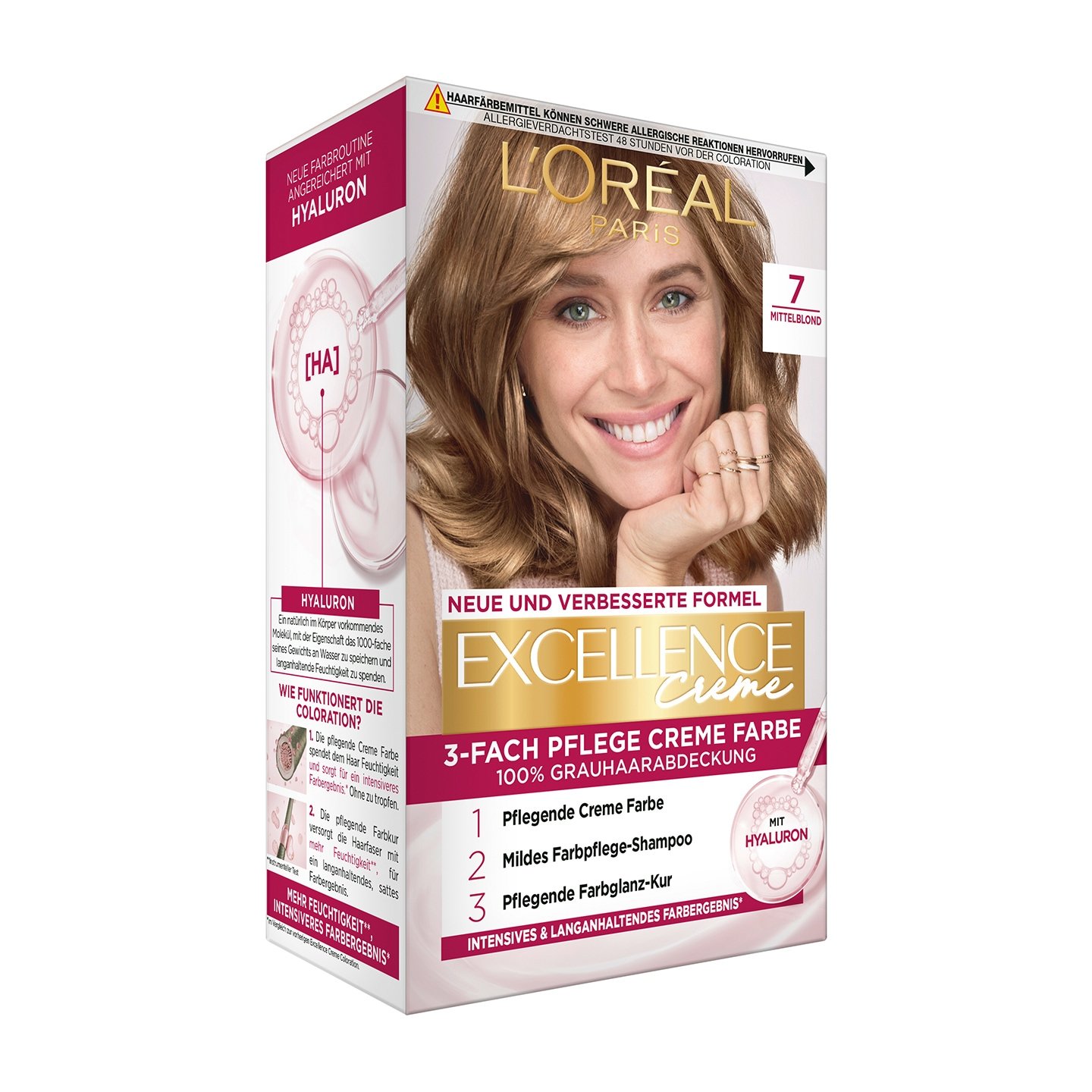 Excellence Creme 7 Mittelblond Produktverpackung